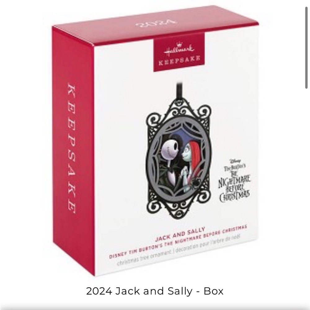 NIB Jack and Sally Hallmark Keepsake Nightmare Before Christmas 2024 Ornament